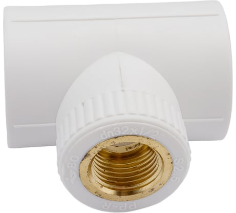 Комбинированный тройник Blue Ocean полипропиленовый, резьбовой ВР - 32х1/2 PPRF/ITT(W)-32х1/2"