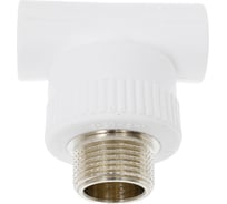 Комбинированный тройник Blue Ocean полипропиленовый, резьбовой НР - 20х3/4 PPRF/ETT(W)-20х3/4"