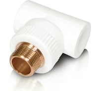 Комбинированный тройник Blue Ocean полипропиленовый, резьбовой НР - 25х1/2 PPRF/ETT(W)-25х1/2"