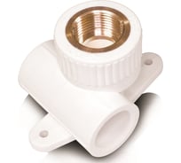 Комбинированная водорозетка-тройник с настенным креплением Blue Ocean 25х3/4 ВР PPRF/ITTTC(W)-25х3/4"