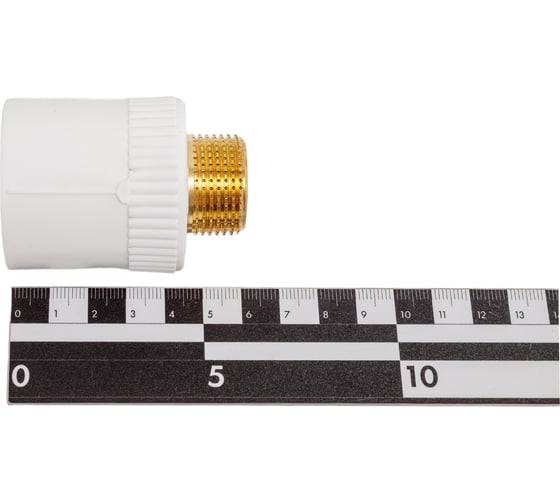 Комбинированная муфта Blue Ocean полипропиленовая, НР - 32x3/4 PPRF/EA(W)-32х3/4"
