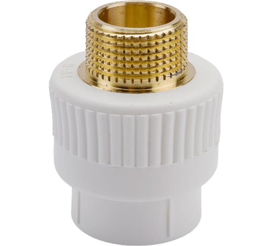 Комбинированная муфта Blue Ocean полипропиленовая, НР - 25x3/4 PPRF/EA(W)-25х3/4"