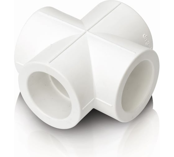 Прямая крестовина Blue Ocean 40 полипропиленовая - 40 PPRF/CP(W)-40