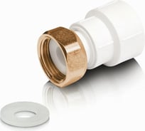 Муфта Blue Ocean PPR с накидной гайкой и вставкой из ППР вн - 20х3/4 1/20/200 PPRF/PPRCA-FTNBA(W)-20х3/4"