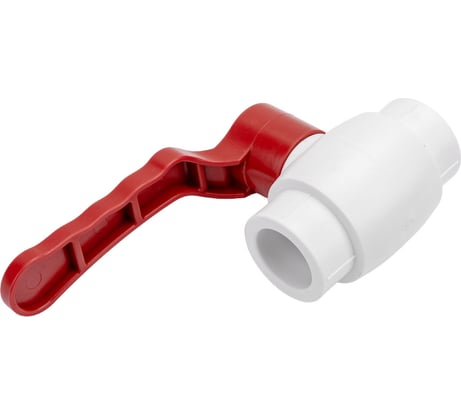 Шаровой кран Blue Ocean (шар - латунь) полипропиленовый для ГВС рычаг - 25 PPRF/BV/PPR/HW-1(W)-25