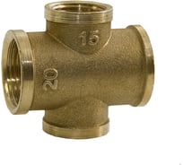Переходная крестовина LEXLINE 3/4-1/2-3/4-1/2, вн/вн/вн/вн., латунь 20-15 516617