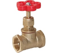 Вентиль LEXLINE 1/2, латунь, с накидной гайкой 15Б1п пар ДУ-15 PN16 Украина 536396