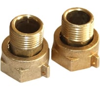 Присоединительный комплект LEXLINE Ду 15 мм., 2 штуцера + 2 гайки 514035