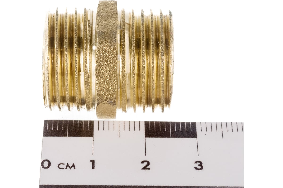 Ниппель LEXLINE 1/2 нар/нар., латунь 15 511760 - выгодная цена, отзывы ...