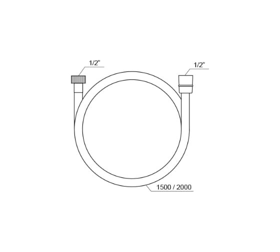 Душевой шланг 200 см, Ravak  SatinFlex 913.02, X07P337 00000048026