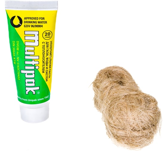 Комплект №3 Unipak MULTIPAK паста 20 г. + лён 13 г. газ 8017056
