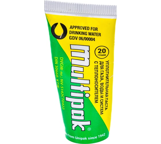 Комплект №3 Unipak MULTIPAK паста 20 г. + лён 13 г. газ 8017056
