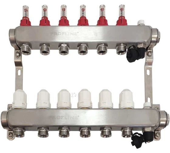 Коллекторный блок с расходомерами PROFLINE 6 выходов 1x3/4 УТ-00049412 1