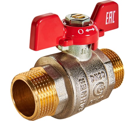 Кран шаровой ROMMER, НР/НР, ручка бабочка 3/4 RBV-0007-2410220 RG00938RJNBOH8