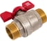 Кран шаровой ROMMER, НР/НР, ручка бабочка 3/4 RBV-0007-2410220 RG00938RJNBOH8 2