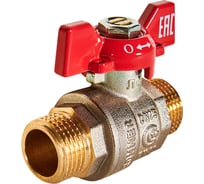 Кран шаровой ROMMER, НР/НР, ручка бабочка 1/2 RBV-0007-2410215 RG00938RJNBHP7