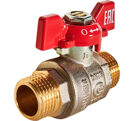 Кран шаровой ROMMER, НР/НР, ручка бабочка 1/2 RBV-0007-2410215 RG00938RJNBHP7