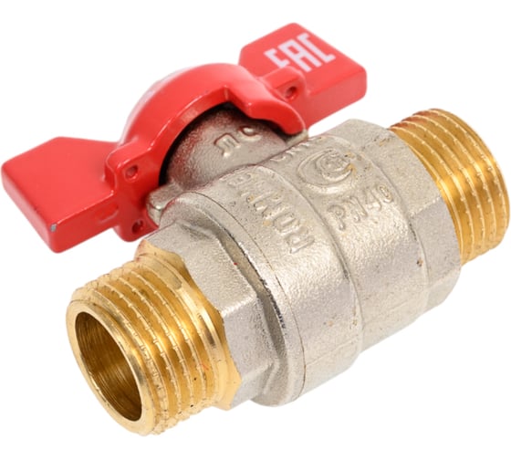 Кран шаровой ROMMER, НР/НР, ручка бабочка 1/2 RBV-0007-2410215 RG00938RJNBHP7 1