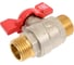 Кран шаровой ROMMER, НР/НР, ручка бабочка 1/2 RBV-0007-2410215 RG00938RJNBHP7 1