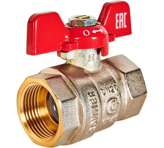Кран шаровой ROMMER, ВР/ВР, ручка бабочка 3/4 RBV-0003-2110220 RG00938RJN9FON