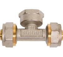 Тройник Damento 16 мм x 1/2 дюйма x 16 мм, ц/г/ц 5186