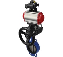 Затвор DN.ru GGG50-GGG40-EPDM Ду150 Ру16 с пневмоприводом, БКВ, дублером D050-14126