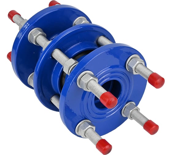 Демонтажная вставка DN.ru ДВ-GGG400-3Ф EPDM Ду50 Ру10/16 чугунная, трехфланцевая D350-01164