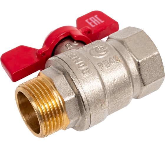Кран шаровой ROMMER ВР/НР, ручка бабочка 3/4 RBV-0004-2210220 RG00938RJNA7OU