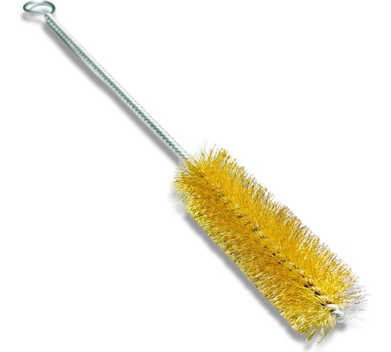 Щетка ерш IBZ, 300х100 мм, диаметр 30 мм, латунная гофрированная проволока MES 0.20 мм Lessmann 542715