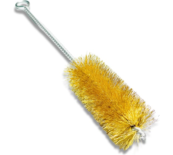 Щетка ерш IBZ, 300х100 мм, диаметр 40 мм, латунная гофрированная проволока MES 0.25 мм Lessmann 542719