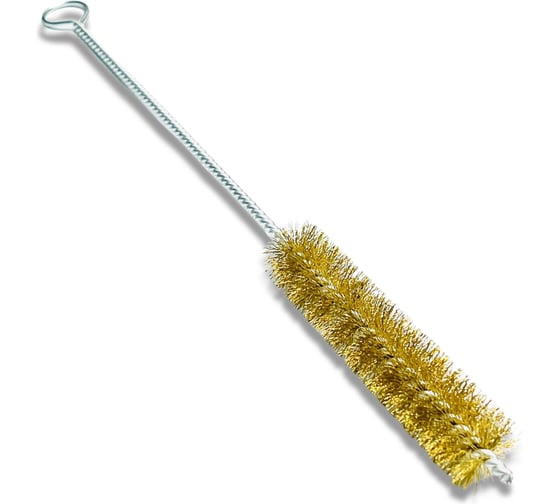 Щетка ерш IBZ, 300х100 мм, диаметр 20 мм, латунная гофрированная проволока MES 0.15 мм Lessmann 542711