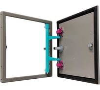 Люк под плитку Хаммер Стил плюс 40x40 (ШхВ), стальной, скрытый, петли на стороне 40 stpl44