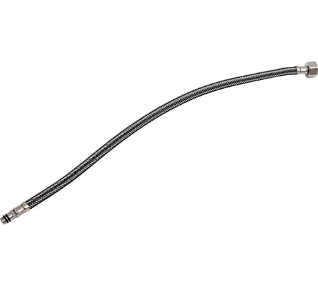 Подводка для смесителя Doron с оплетением из нержавейки и фибро-нейлона 1/2 М10 50 см короткая (5/200) 014449