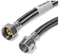 Подводка для воды Doron с оплетением из нержавейки и фибро-нейлона 1/2 г/ш 120 см (5/80) 014411