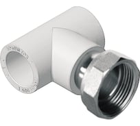 Тройник с накидной гайкой Политэк 32x1 1/4" PPRC (белые) 9888103214