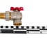 Шаровой кран ROMMER RBV-0006-2610220 неполнопроходной, угловой, с американкой RG00938RJN7385 5