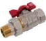 Кран шаровой с американкой ROMMER, ВР/НР, ручка бабочка 1/2 дюйма RBV-0005-2510215 RG00938RJNAQP3 1