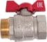 Кран шаровой ROMMER, ВР/НР, ручка бабочка, 1 дюйм RBV-0004-2210225 RG00938RJNAE8V 3