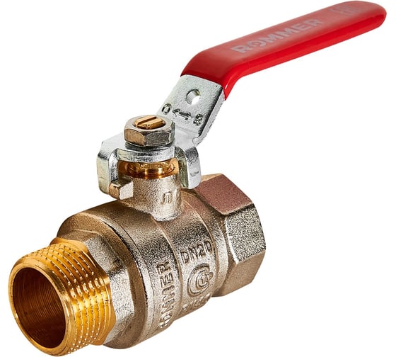 Кран шаровой ROMMER, ВР/НР, ручка рычаг, 3/4 дюйма RBV-0002-2210320 RG00938RJN8A0B