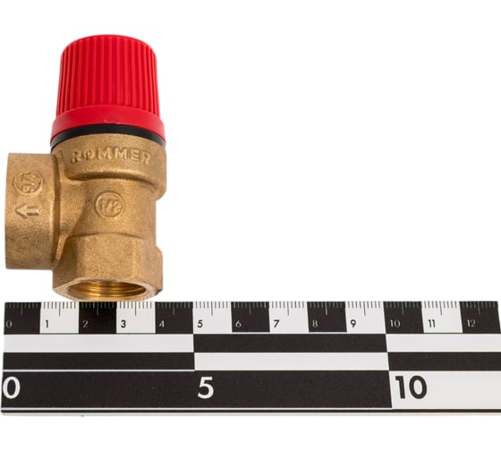 Клапан предохранительный для отопления ROMMER 1.5 бар, 1/2x3/4 дюйма RVS-0001-001515 RG0092LPJR430T
