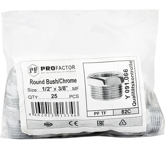 Футорка PROFACTOR CHROME н/в 1/2 х 3/8 PF TF 82C