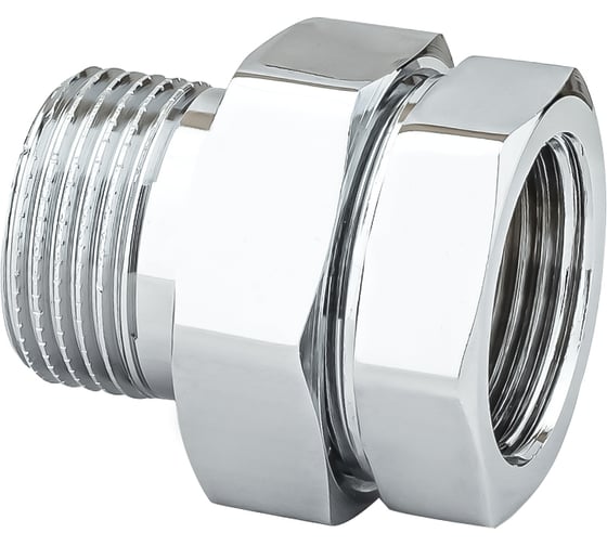 Соединение с полусгоном прямое американка PROFACTOR CHROME в/н 1 PF TF 187C