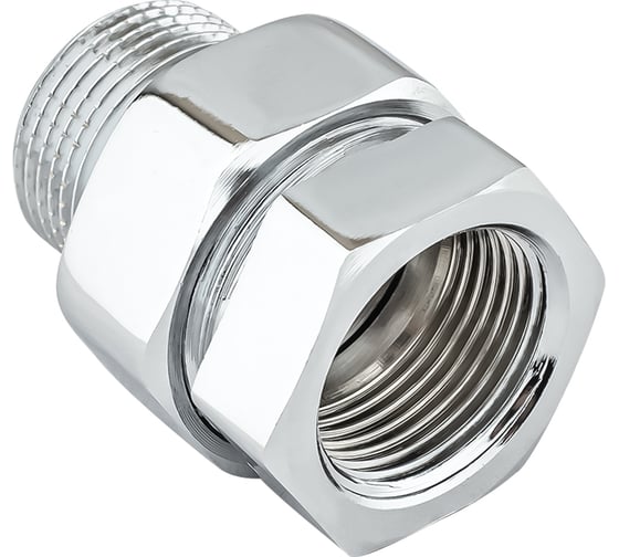 Соединение с полусгоном прямое американка PROFACTOR CHROME в/н 3/4 PF TF 186C