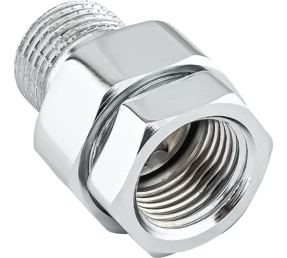 Соединение с полусгоном прямое американка PROFACTOR CHROME в/н 1/2 PF TF 185C