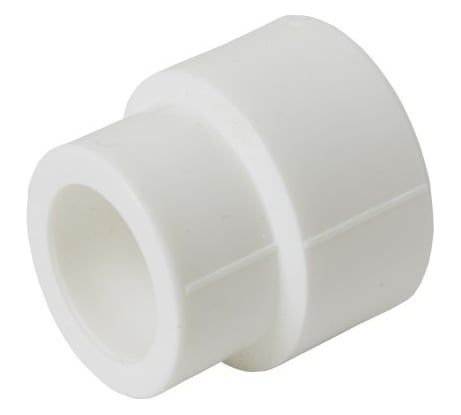 Муфта переходная 90–32 мм полипропиленовая (ППР), белая — для соединения труб разного диаметра в системах водоснабжения и отопления Millennium 3M12-rdf-9032000