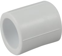 Муфта полипропиленовая 25 мм, под сварку, белая — для соединения труб в системах водоснабжения и отопления Millennium 3M12-muf-250000