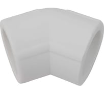 Угольник переходной Millennium 45° 25 мм ППР полипропиленовый для труб, белый 3M12-elb-250045