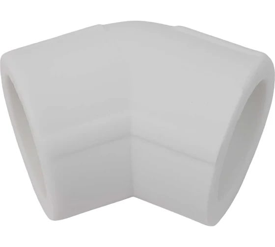 Угольник переходной Millennium 45° 25 мм ППР полипропиленовый для труб, белый 3M12-elb-250045 1