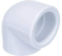 Угольник полипропиленовый Millennium 90° 50 мм, PP-R, белый 3M12-elb-500000