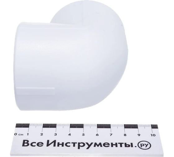 Угольник полипропиленовый Millennium 90° 50 мм, PP-R, белый 3M12-elb-500000